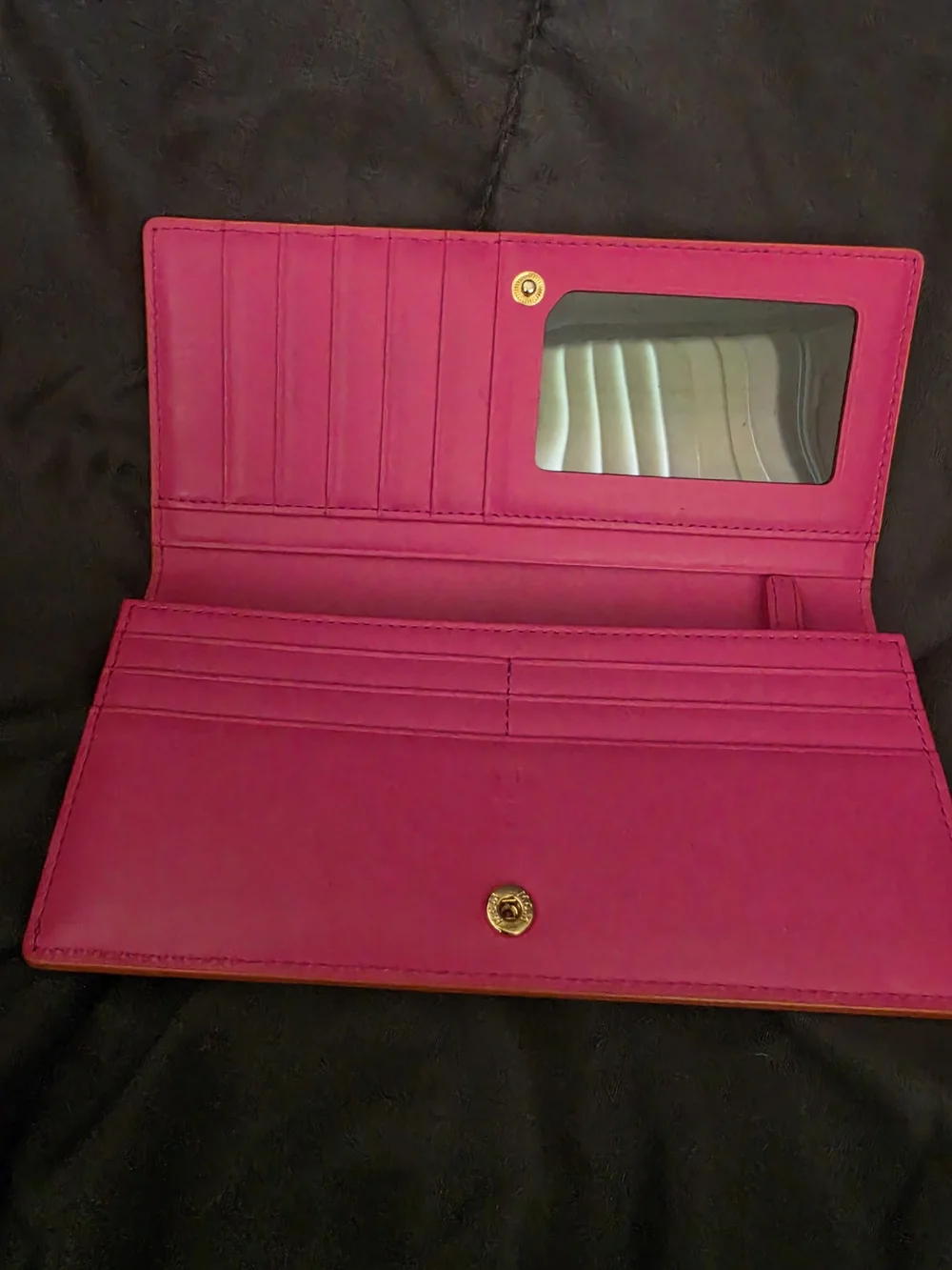 MCM Orange Leather Long Wallet - Picture 5 of 11